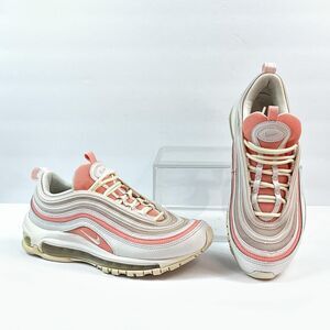 Nike Air Max 97 Shoes Womens 6.5 Pink White Bleached Coral Running Sneakers